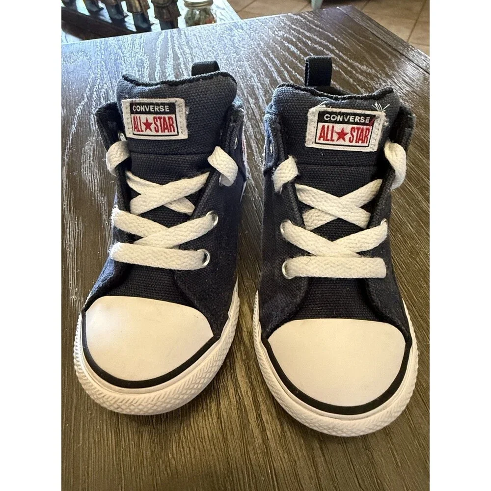 Converse Chuck Taylor All Star Navy/black High Top Sneaker Toddler Sz 8